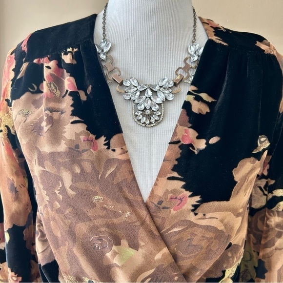 Revolve Flynn Skye Elle Mini Dress in Burnt Rose Crushed Velvet Size Small - Picture 8 of 16